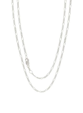 Figaro Necklace Chain in 925 Sterling Silver