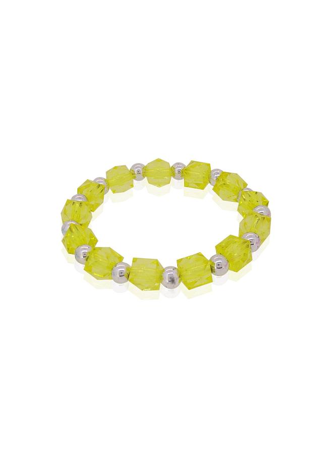 Chartreuse Acrylic Stretch Bracelet