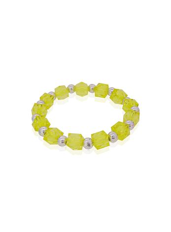 Chartreuse Acrylic Stretch Bracelet