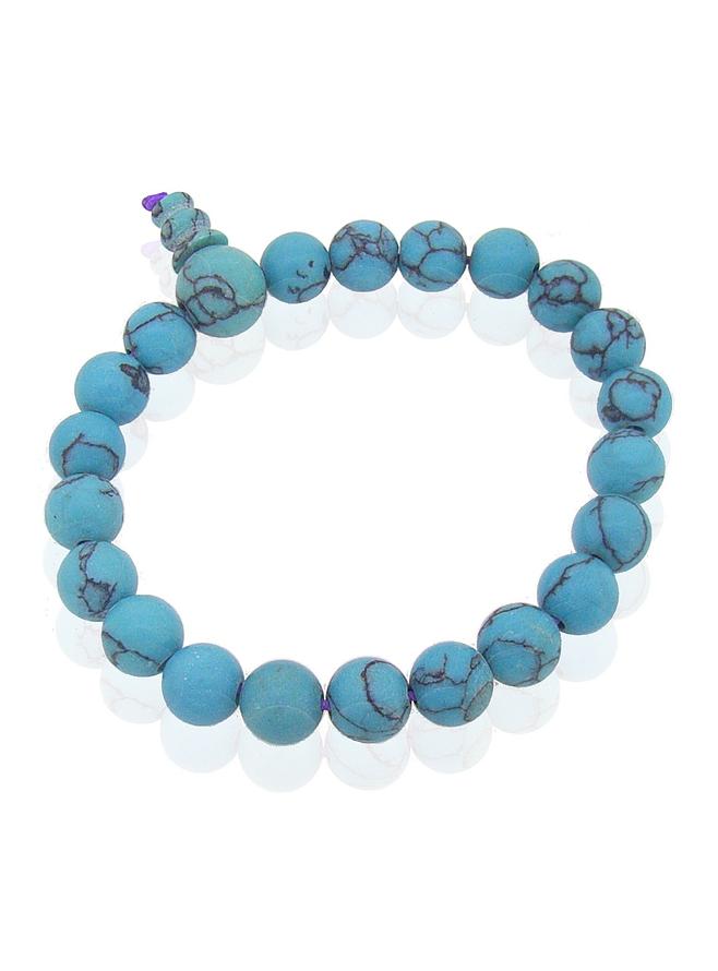 Reconstructed Turquoise Stretch Bracelet