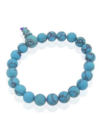 Reconstructed Turquoise Stretch Bracelet