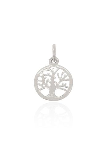 Tree of Life 16mm Charm Pendant in 9ct White Gold