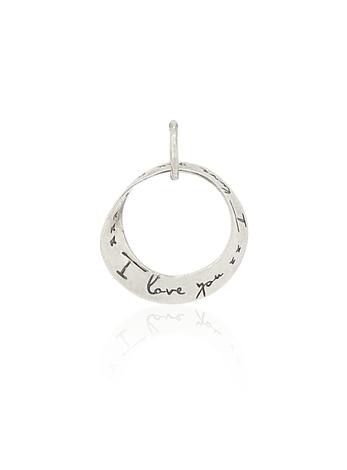 I Love You I Love You More Pendant in Sterling Silver