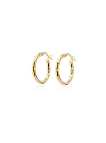 Small Gypsy Hoop Earrings in 9ct Gold