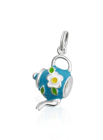 Teapot 3d Traditional Charm in Sterling Silver