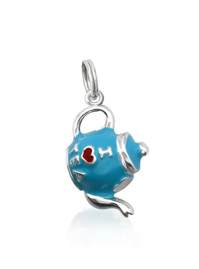 Teapot 3d Traditional Charm in Sterling Silver