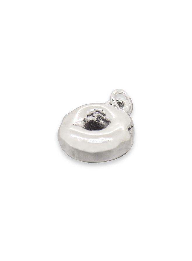 Sterling Silver 3d Doughnut Traditional Charm