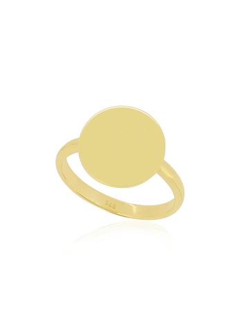 Aurelia Circle Disc Ring in 9ct Gold