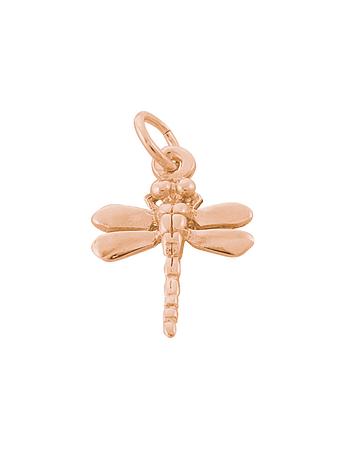Beautiful Dragonfly Charm in Solid 9ct Rose Gold