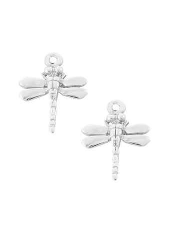 Dragonfly Charms for Sleeper Earrings in Sterling Silver