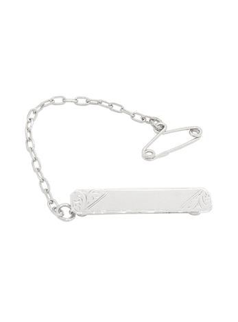 Rectangle Baby Bar Name Brooch in Sterling Silver