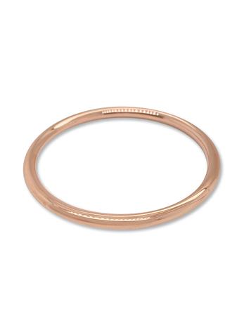 Traditional 4mm Golf Baby Bangle in Rose Gold Plated