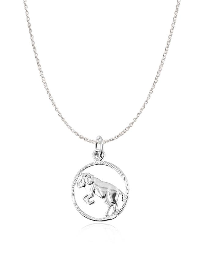 Zodiac Star Sign Charm Necklace in Sterling Silver