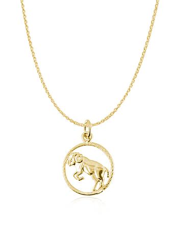 Zodiac Star Sign Charm Necklace in 9ct Gold