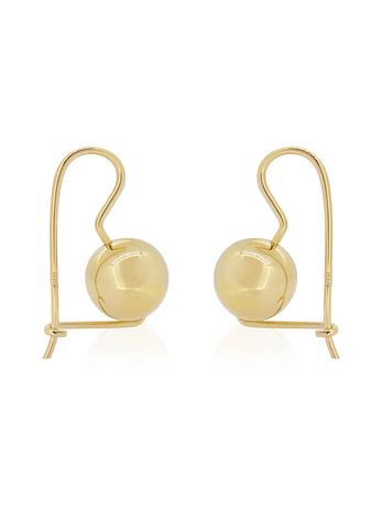 Euroball 12mm Ball Earrings in 9ct Gold