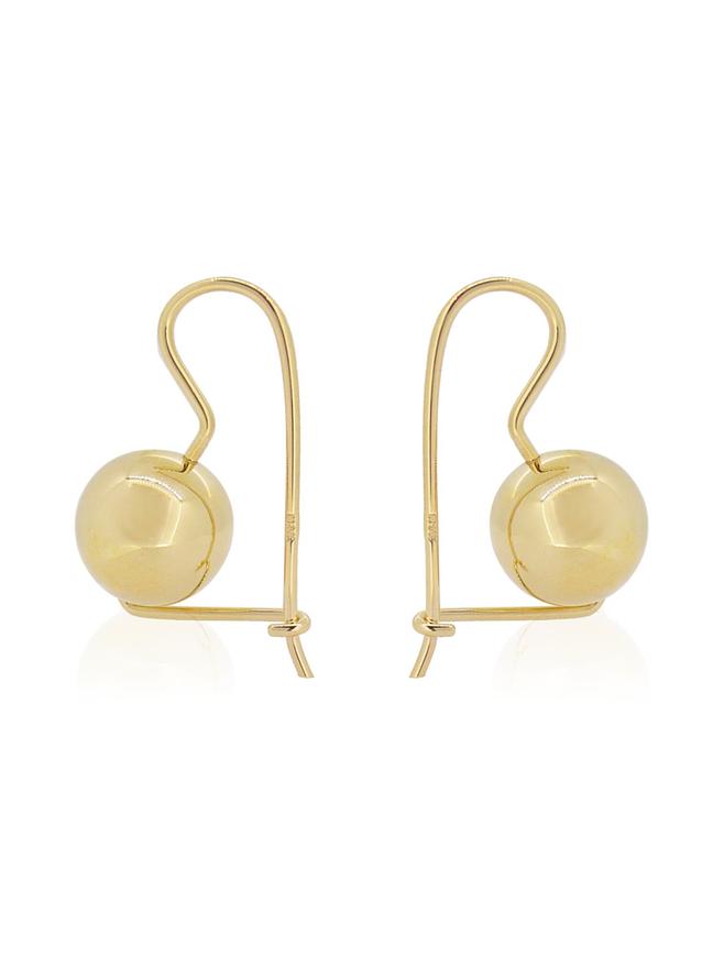 Euroball 12mm Ball Earrings in 9ct Gold