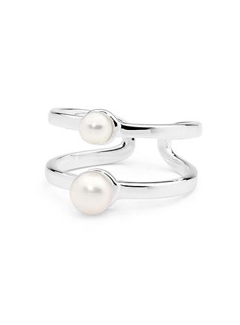 One Love Freshwater Pearl Ring in Sterling Silver