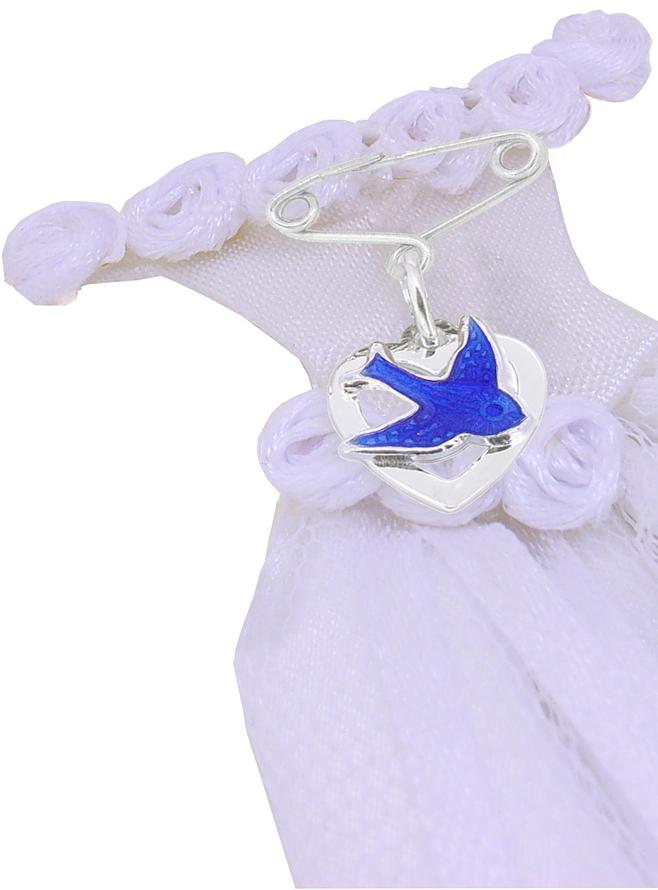 Lucky Bluebird Happiness Pin Something Blue for Brides in Sterling Silver
