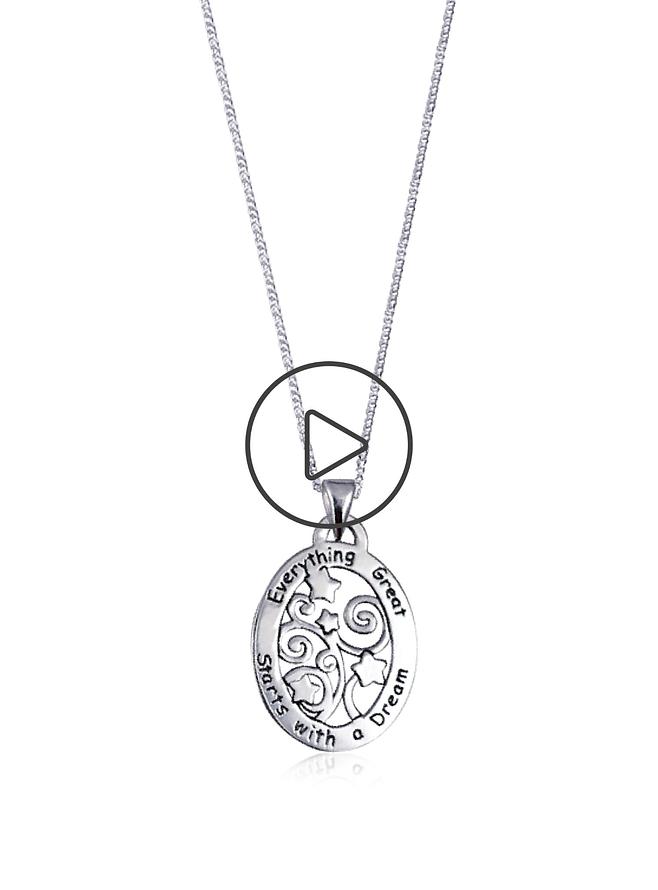 Everything Great Starts With a Dream Necklace in Sterling Silver