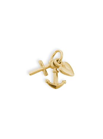 Small Faith Hope Charity Charm in 9ct Gold