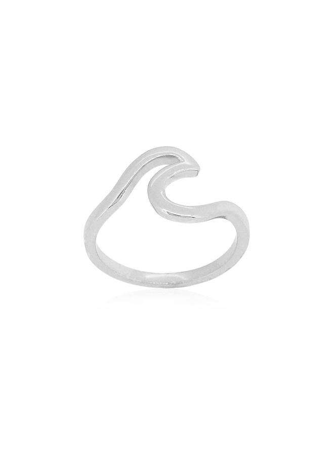 Nalu Ocean Surf Wave Ring in Sterling Silver