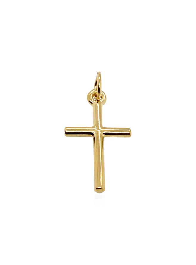 Simple Plain Cross Pendant in 9ct Gold