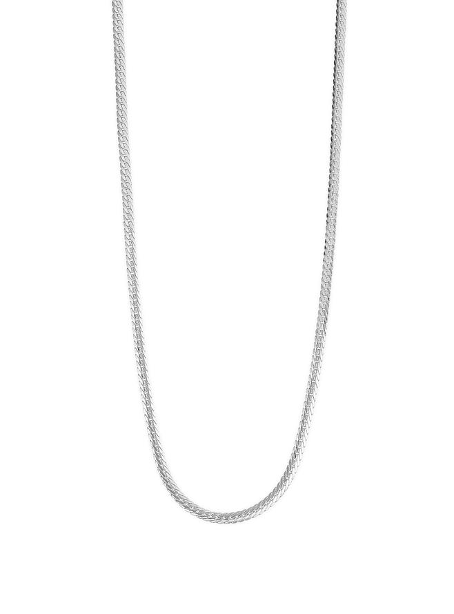 Aurelia Herringbone Necklace Chain in 9ct White Gold