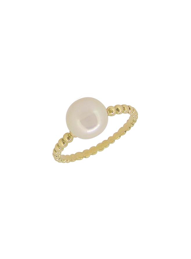 Coco Pearl Solitaire Ring in 9ct Gold