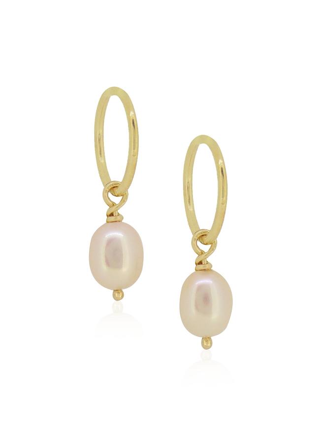 Coco Pearl Drops for Sleeper Earrings in 9ct Gold