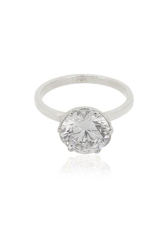 Isabella Cz Solitaire Ring in Sterling Silver
