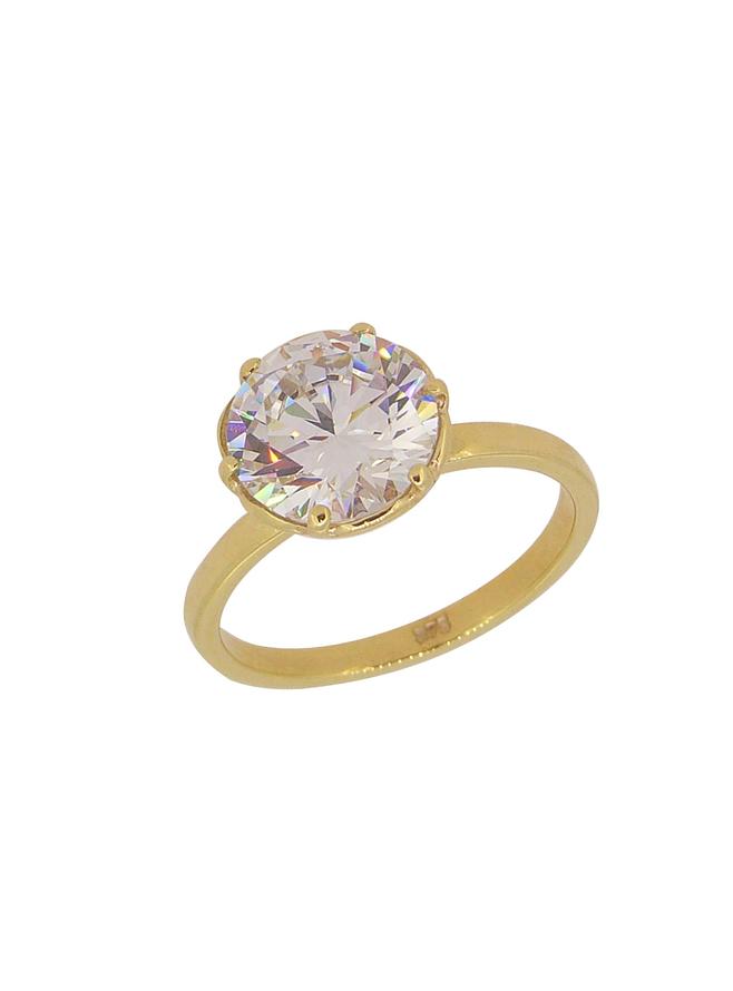 Isabella Cz Solitaire Ring in 9ct Gold