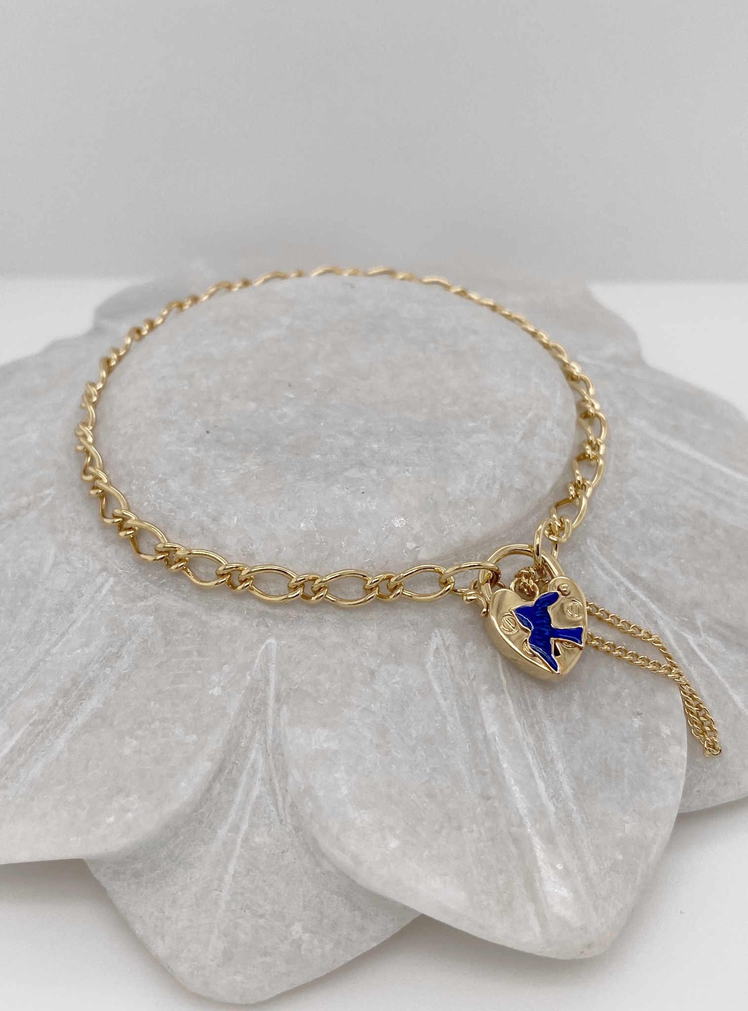 Enamel Umbrella Round Diamond Bracelet – Solitaire Jewels