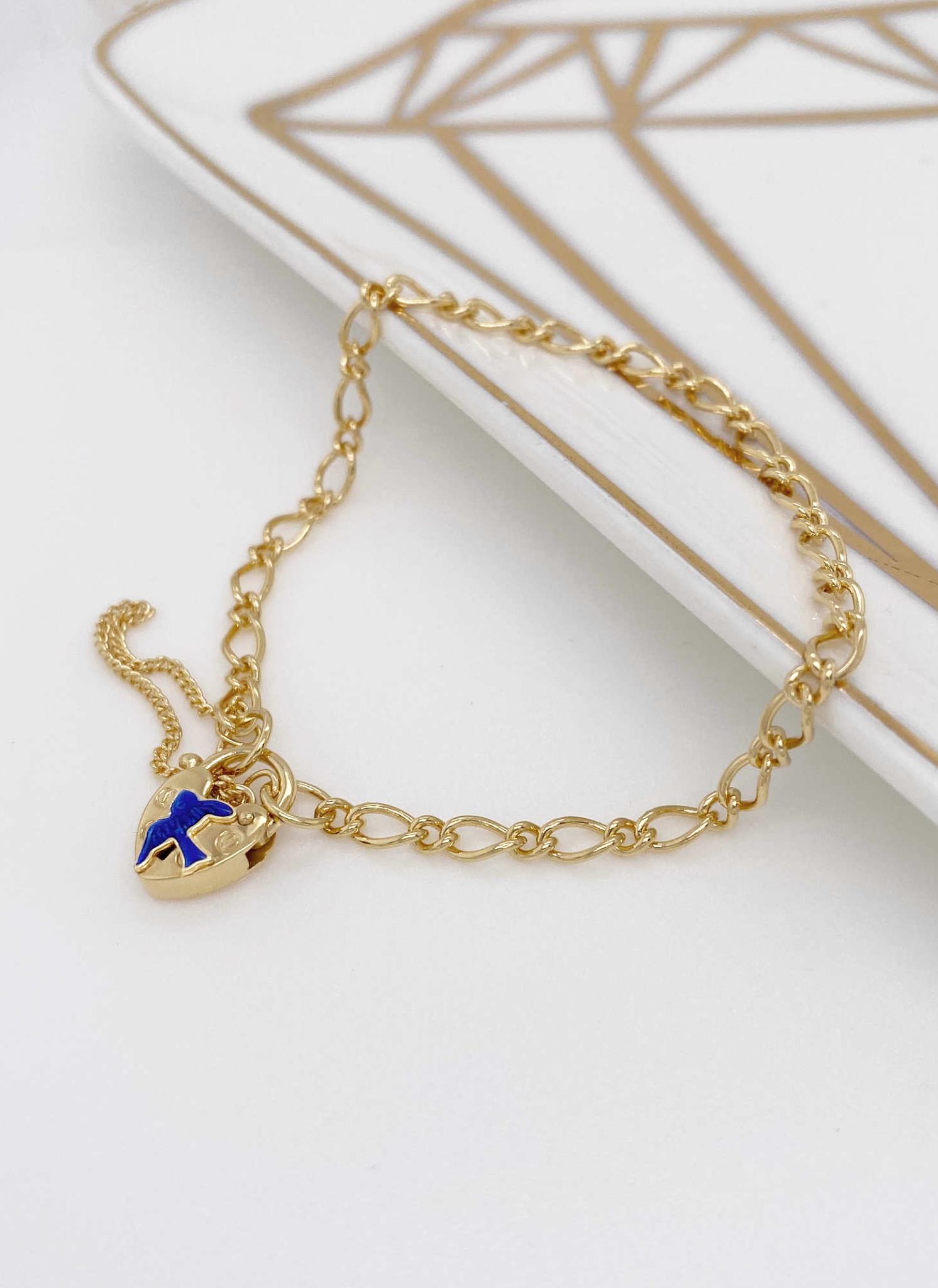 Children's Solid 14k Yellow Gold Personalized ID Rosary Bracelet 6 inc –  Brilliant Bijou