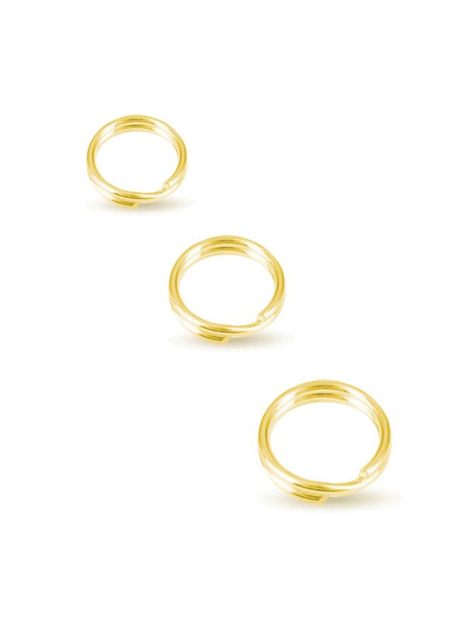 Split Jump Rings for Charm Attachment in 9ct Gold