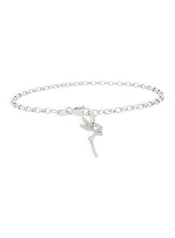 Magical Tinkerbell Fairy Charm Bracelet in Sterling Silver