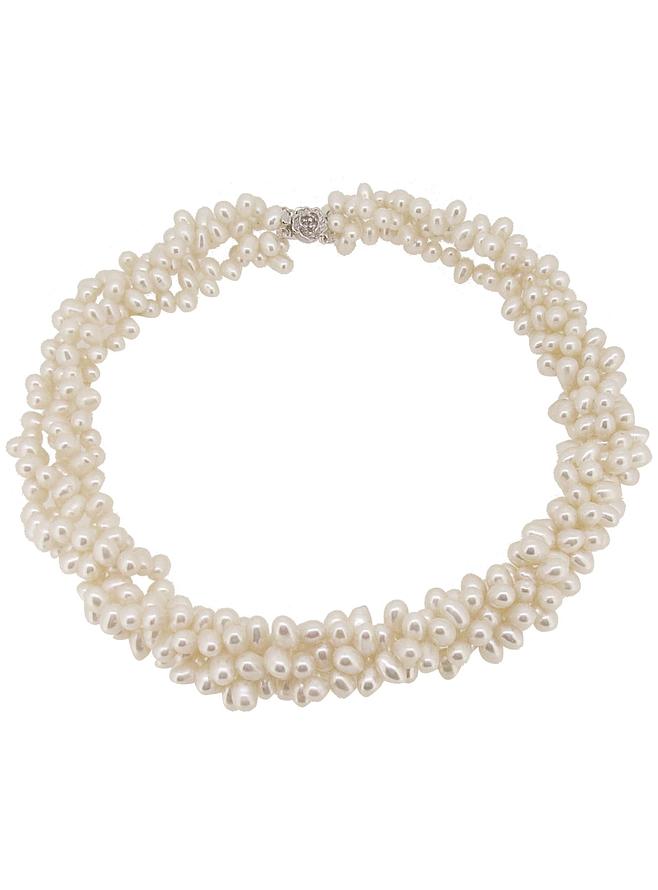 Coco Freshwater Pearl Twisted Choker Necklace