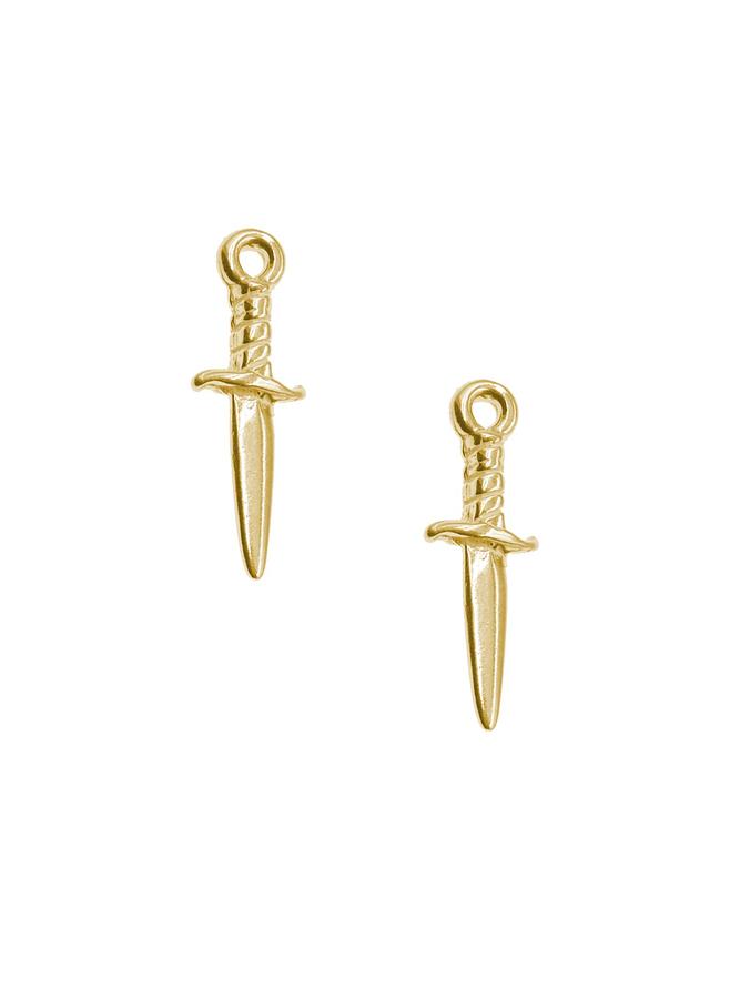 Dagger Charms for Sleeper Earrings in 9ct Gold