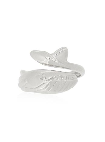 Nalu Whale Ring in Sterling Silver