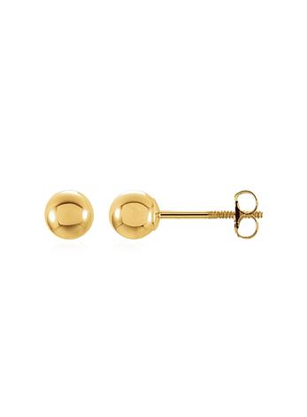 Ali 14ct Gold Ball Stud Earrings in 4mm