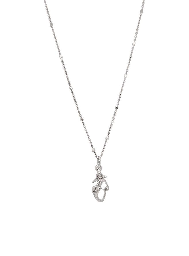 Fine Beaded Ball Satellite Necklace Chain in 9ct White Gold