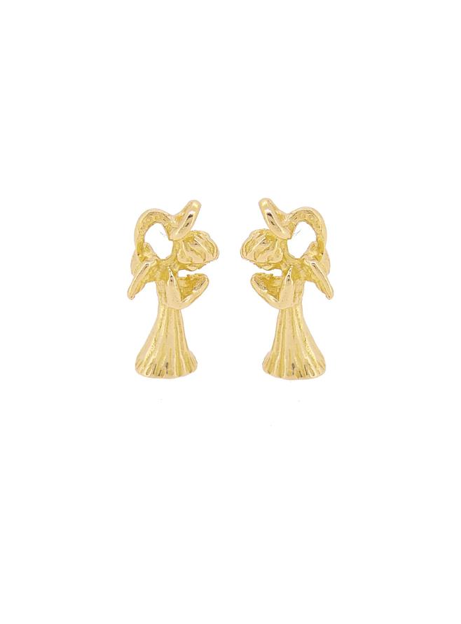 Praying Guardian Angel Charms for Sleeper Earrings in 9ct Gold
