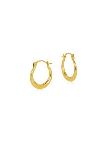 Aurelia Tapered Small Gypsy Hoop Earrings in 9ct Gold