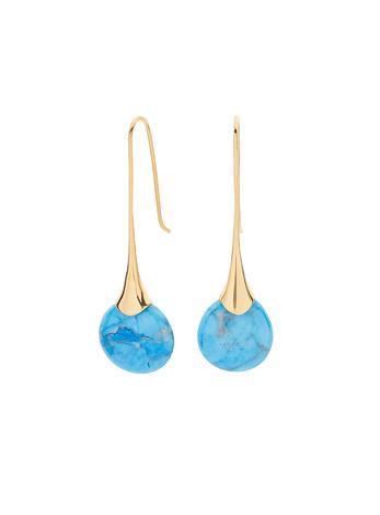 Pastiche Full Moon Earrings in Turquoise