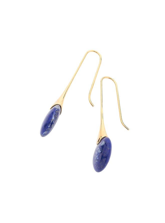 Pastiche Full Moon Earrings in Blue Lapis