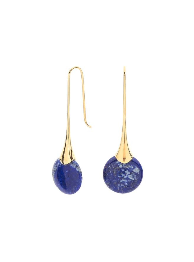 Pastiche Full Moon Earrings in Blue Lapis