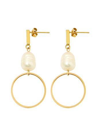 Pastiche Sorrento Circle Pearl Earrings