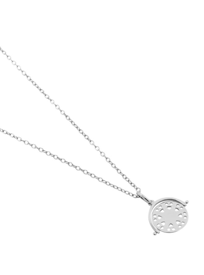 Pastiche Francis Spinner Charm Necklace in Silver