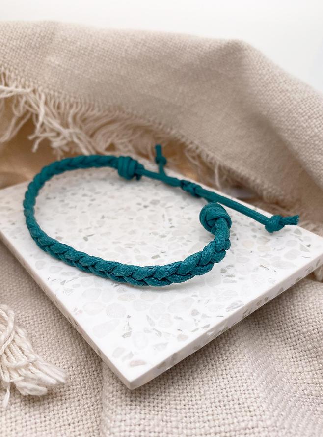 Unisex Braided Ocean Wrap Cord Bracelet