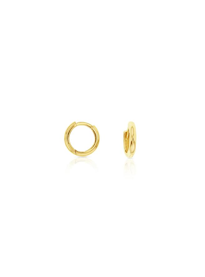 Aurelia Teeny Tiny Huggie Hoop Earrings in 9ct Gold