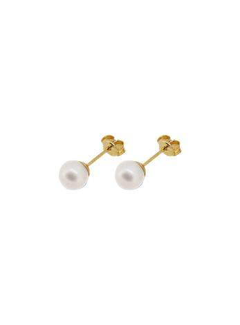 Coco Pearl 6mm Stud Earrings in 9ct Gold